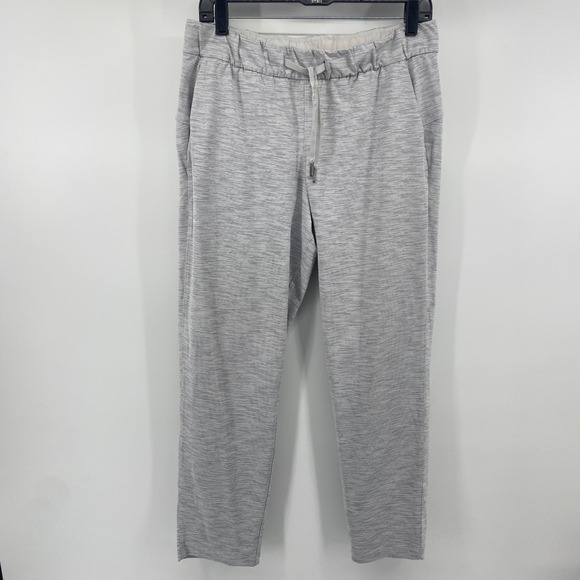 lululemon athletica Pants - Lululemon On the Fly 7/8 Pant Women 8 Grey Space Dye Luxtreme Joggers LW5BVFS